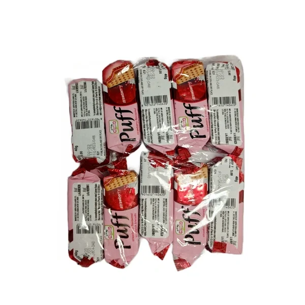 Priyagold Puff Strawberry - ₹5 (Pack Of 10) 360 gm image 2