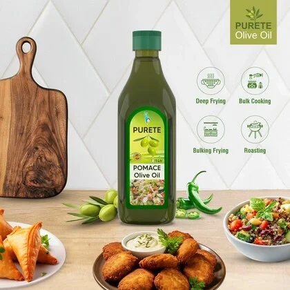 Purete Pomace Olive Oil 1 Litre – Ideal for Indian Cooking & Deep Frying image 3