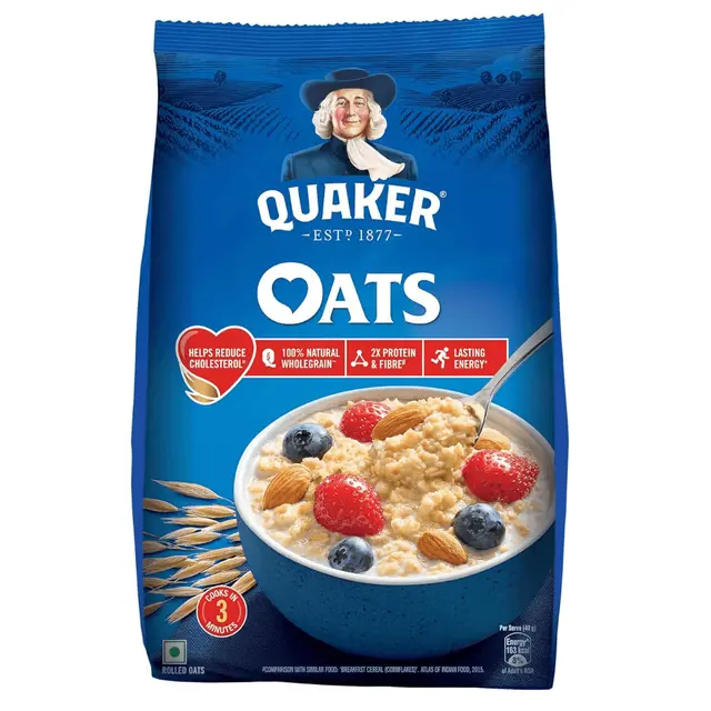 Quaker Oats 1Kg, Rolled Oats Natural Wholegrain, Nutritious Breakfast Cereals
