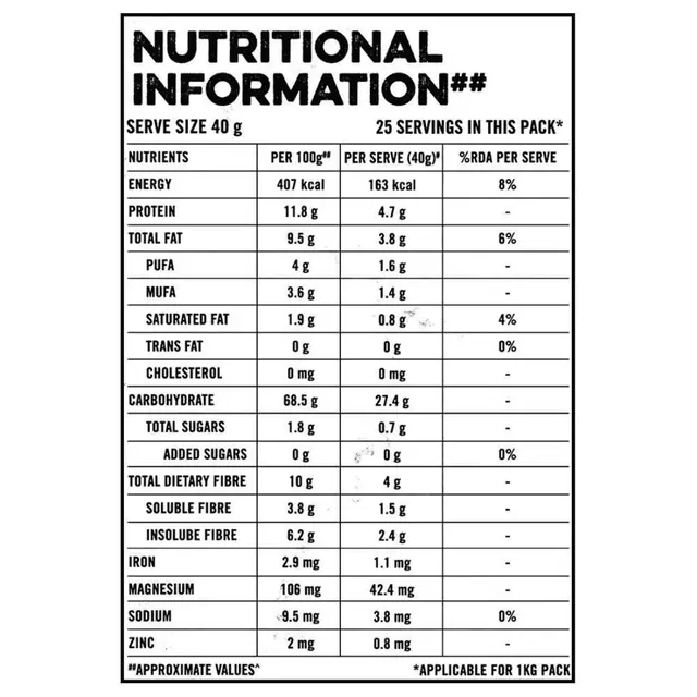  Quaker Oats 1Kg, Rolled Oats Natural Wholegrain, Nutritious Breakfast Cereals image 4