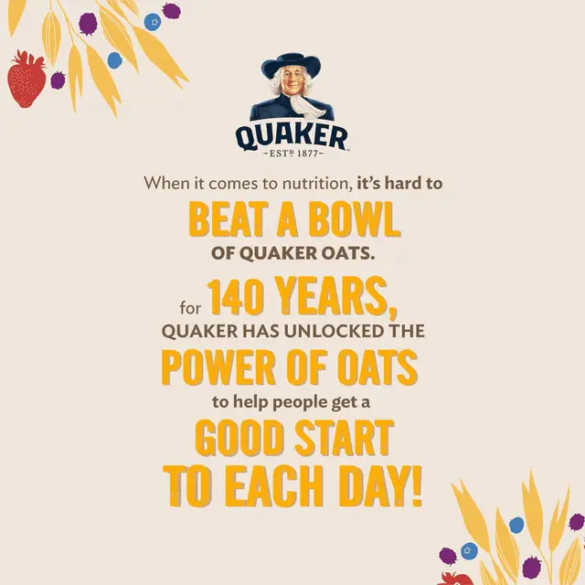  Quaker Oats 1Kg, Rolled Oats Natural Wholegrain, Nutritious Breakfast Cereals image 11
