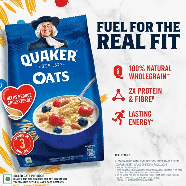  Quaker Oats 1Kg, Rolled Oats Natural Wholegrain, Nutritious Breakfast Cereals image 13