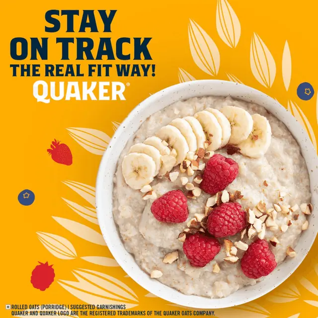  Quaker Oats 1Kg, Rolled Oats Natural Wholegrain, Nutritious Breakfast Cereals image 6