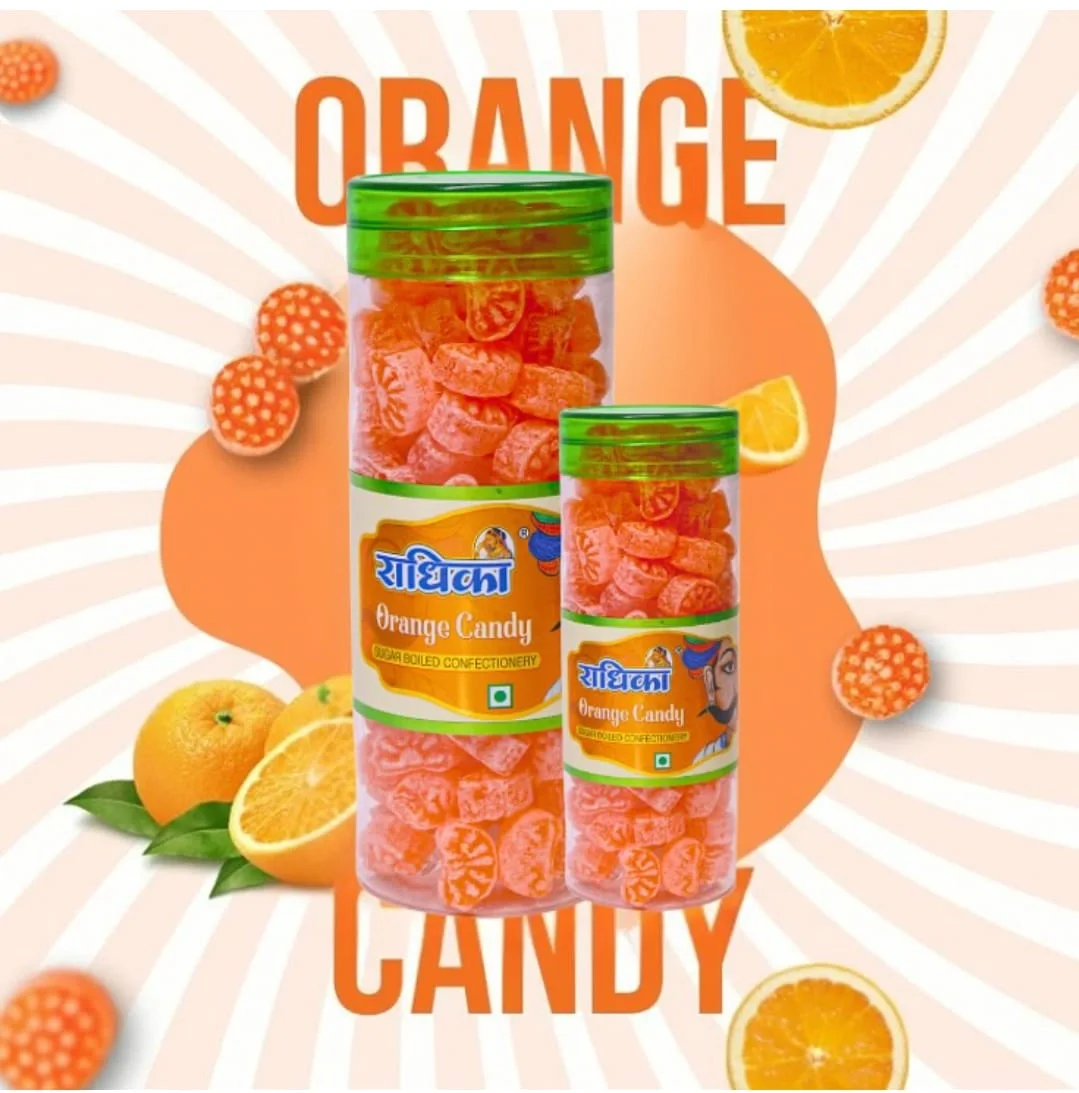 Radhika Orange Candy, 200gm, Sweet & Sour Flavour
