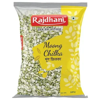 Rajdhani Chilka Moong Dal 500 g – Nutritious Split Green Gram