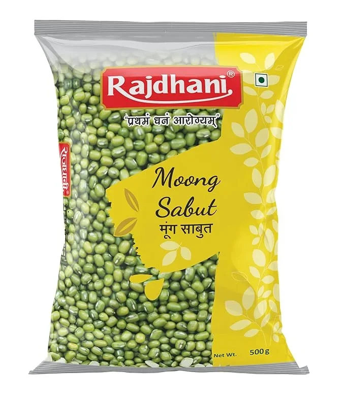 Rajdhani Moong Sabut (Whole Green Gram) 500 g
