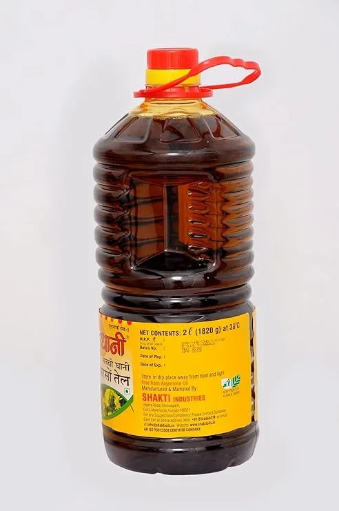 Rajdhani Kachhi Ghani Sarson Oil 2 Ltr PET Bottle image 2