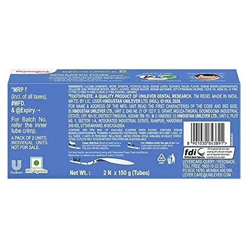 Pepsodent Germi Check Cavity Protection, 2 x 150 g with Save Rs. 18/- image 7