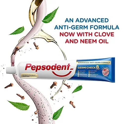 Pepsodent Germi Check Cavity Protection, 2 x 150 g with Save Rs. 18/- image 2