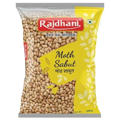 Rajdhani Moth Sabut Dal – 500 g | Premium Whole Moth Beans