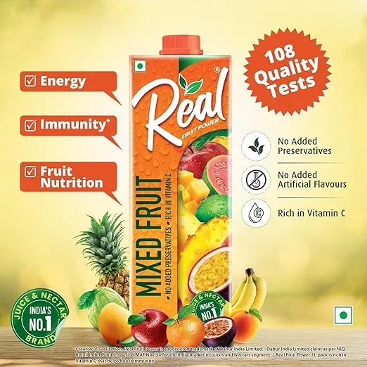Real Fruit Power Mixed Fruit Juice – 1 Litre image 7