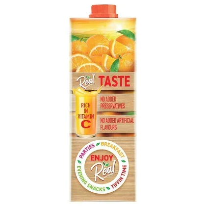 Real Fruit Power Orange Juice 1 Litre | Refreshing Fruit Drink image 2