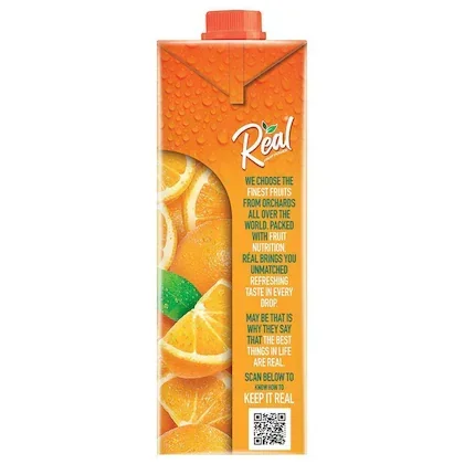 Real Fruit Power Orange Juice 1 Litre | Refreshing Fruit Drink image 3