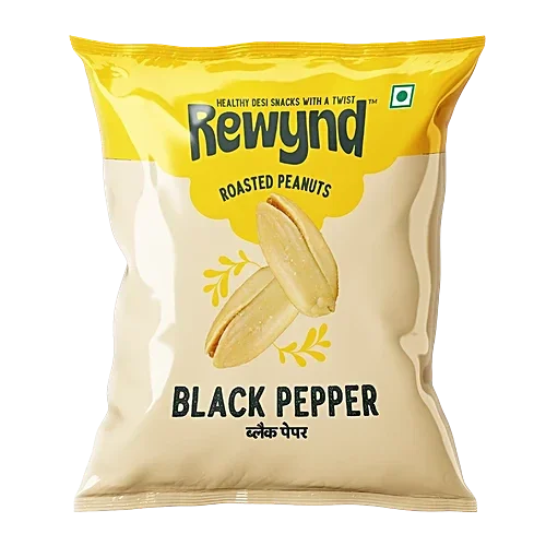 Rewynd Black Pepper Roasted Peanuts, 140gm