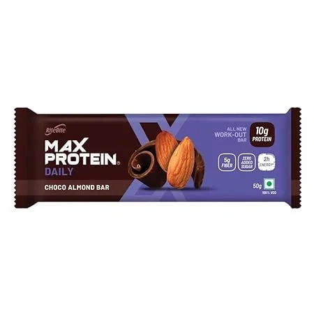 RiteBite Max Protein Daily Choco Almond Protein Bar, 50 Gram