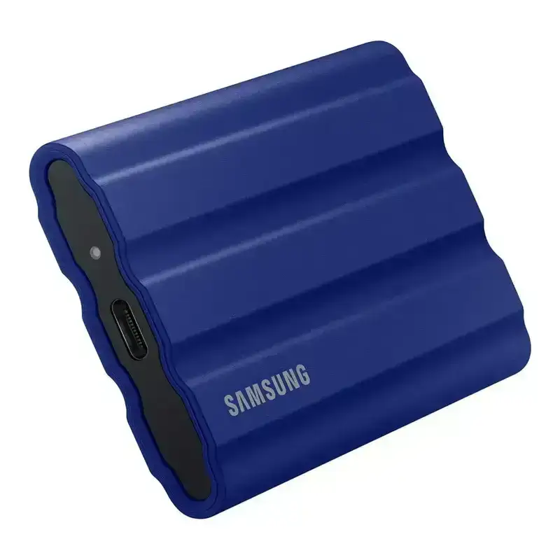 Samsung T7 Shield Portable SSD 1TB USB 3.2 Gen2 External SSD, Up to 1,050MB/s, Rugged, IP65 Water & Dust Resistant, for Photographers, Content Creators and Gaming, Mac Compatible, MU-PE1T0R, Blue, 3 Year Warranty image 2