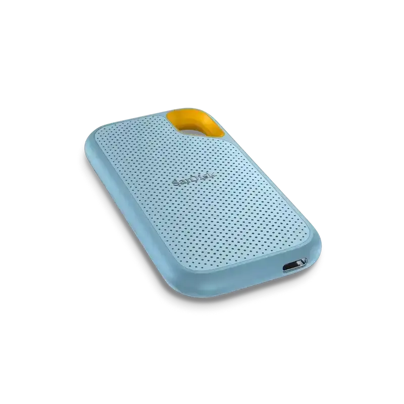 SanDisk Extreme Portable SSD 2TB (Sky Blue), Read & Write Speed up to 1050 & 1000 MB/s, Up to three meter drop protection and IP65 water and dust resistance, USB 3.2 Gen 2, 5 Year Warranty image 3