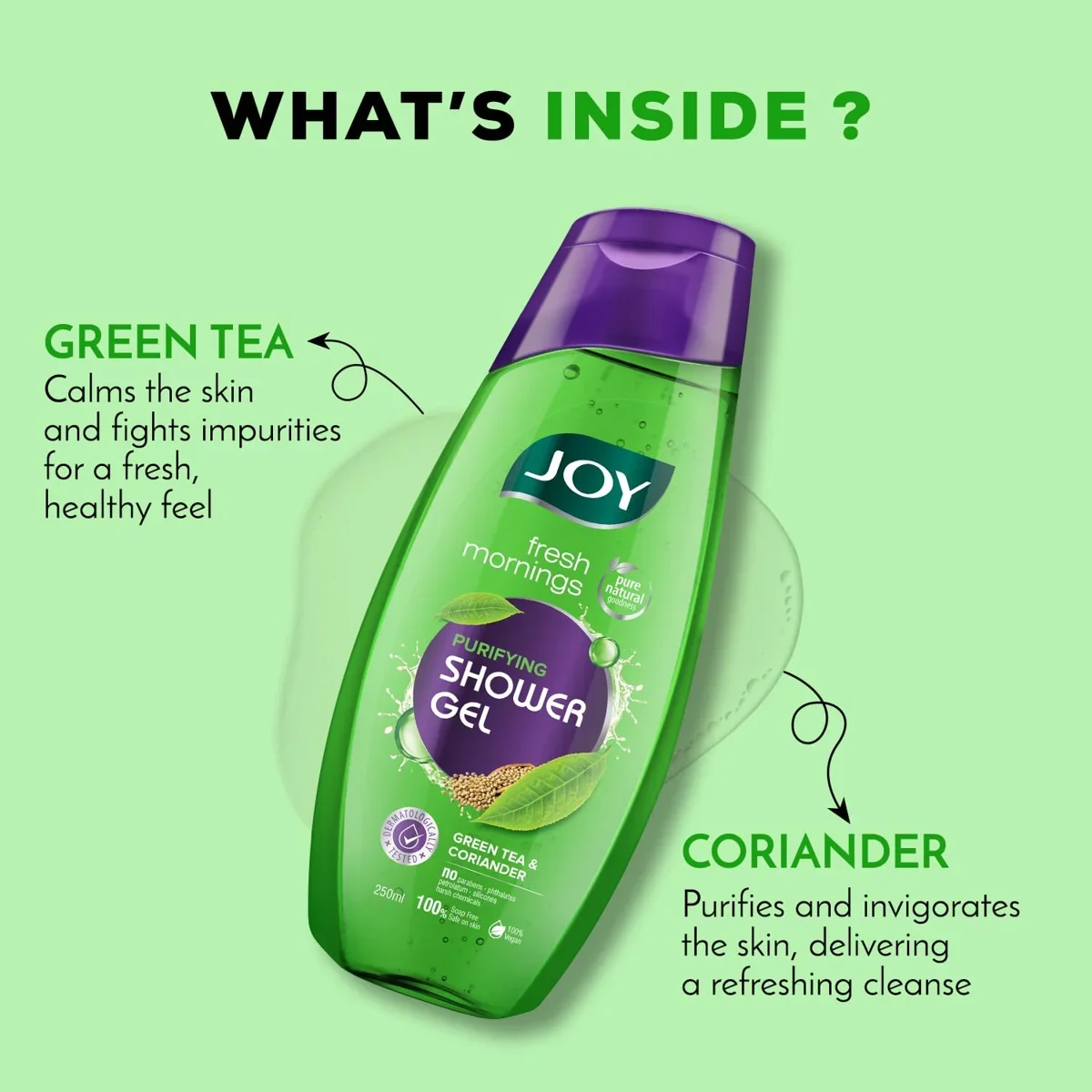 Joy Body Wash – Shower Gel with Green Tea, 250ml image 8