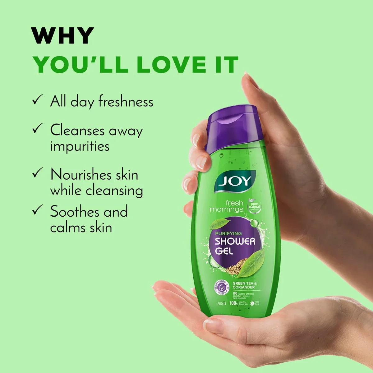 Joy Body Wash – Shower Gel with Green Tea, 250ml image 6