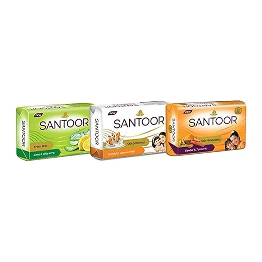 Santoor Sandal & Turmeric Bath Soap 4×100g for Total Skin Care image 2