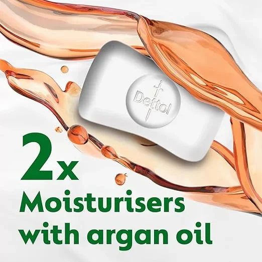 Dettol Skincare Moisturizing Soap with Argan Oil 4×150g | Softer Skin image 5