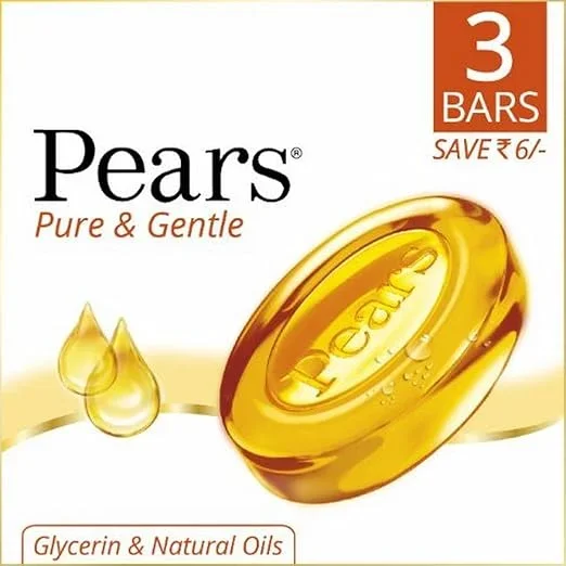  Pears Pure & Gentle Soap Bar, 3x125g image 2