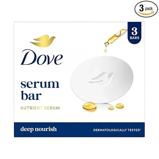 Dove Serum Bar | with Nutrient Serum | Deep Nourish | 375g (125g x 3)