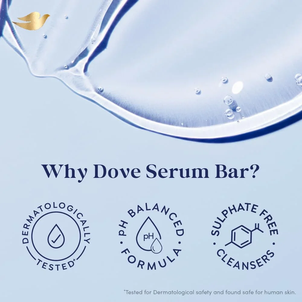Dove Serum Bar | with Nutrient Serum | Deep Nourish | 375g (125g x 3) image 7