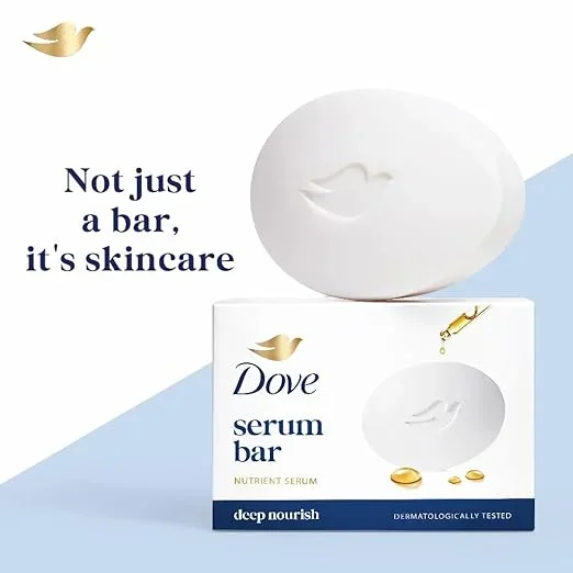Dove Serum Bar | with Nutrient Serum | Deep Nourish | 375g (125g x 3) image 11