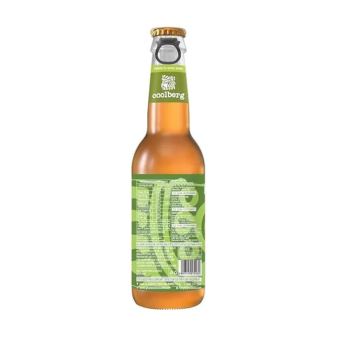 Coolberg Mint Non Alcoholic Beer 330ml – Sparkling Mint Drink in Glass Bottle image 2