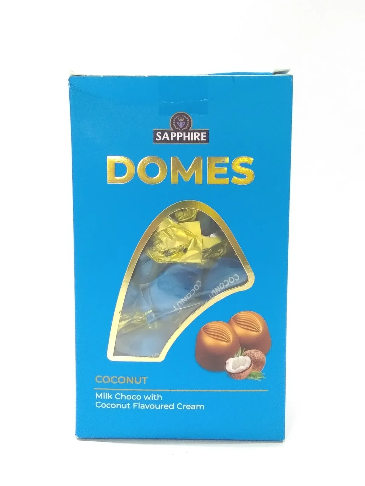 Sapphire Domes Coconut Choco with Coconut Flavoured Cream, 440gm