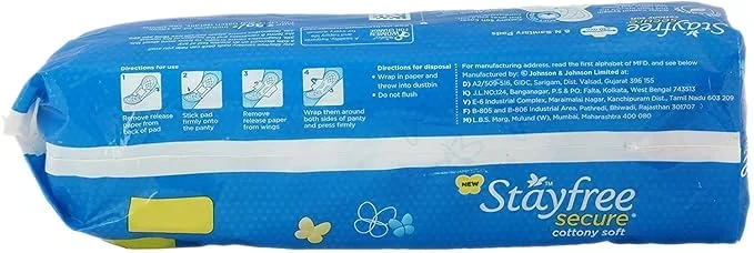 Stayfree Secure Cottony Regular Wings (8 Count), image 2