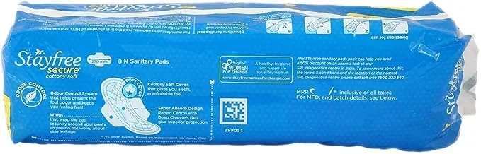 Stayfree Secure Cottony Regular Wings (8 Count), image 4