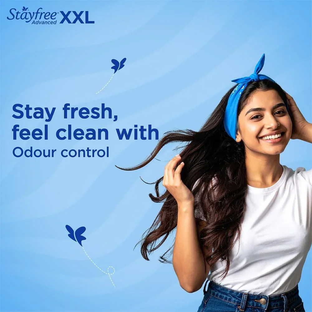 Stayfree Advanced XXL Ultra Soft Sanitary Pads for Women | 42 Pads image 4