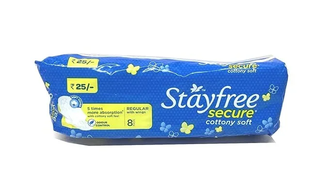 Stayfree Secure Cottony Regular Wings (8 Count),