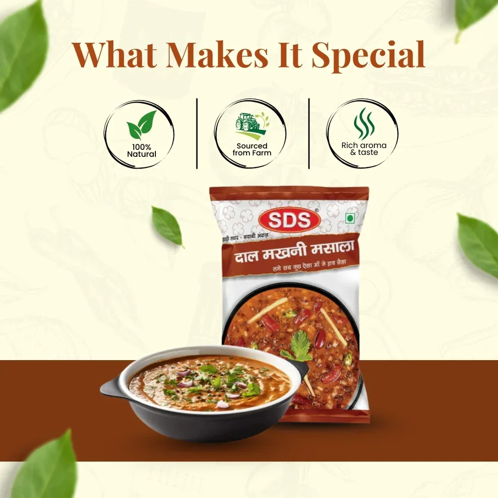 SDS Dal Makhni Masala 50g | Authentic Indian Spice Blend image 9