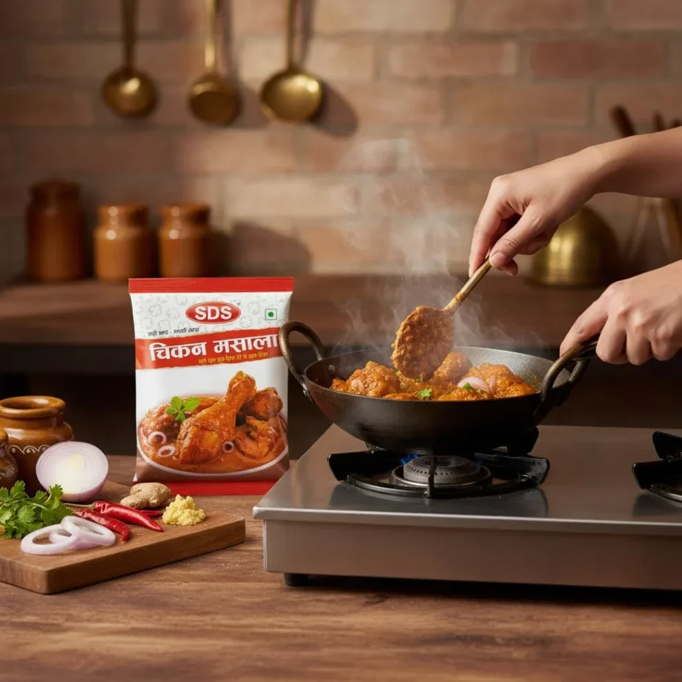 SDS Chicken Masala 40g – Natural Ingredients, Hot & Spicy Taste image 7