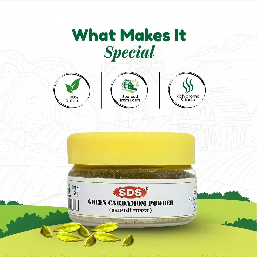 SDS Cardamom Powder (Elaichi) - 20g image 10