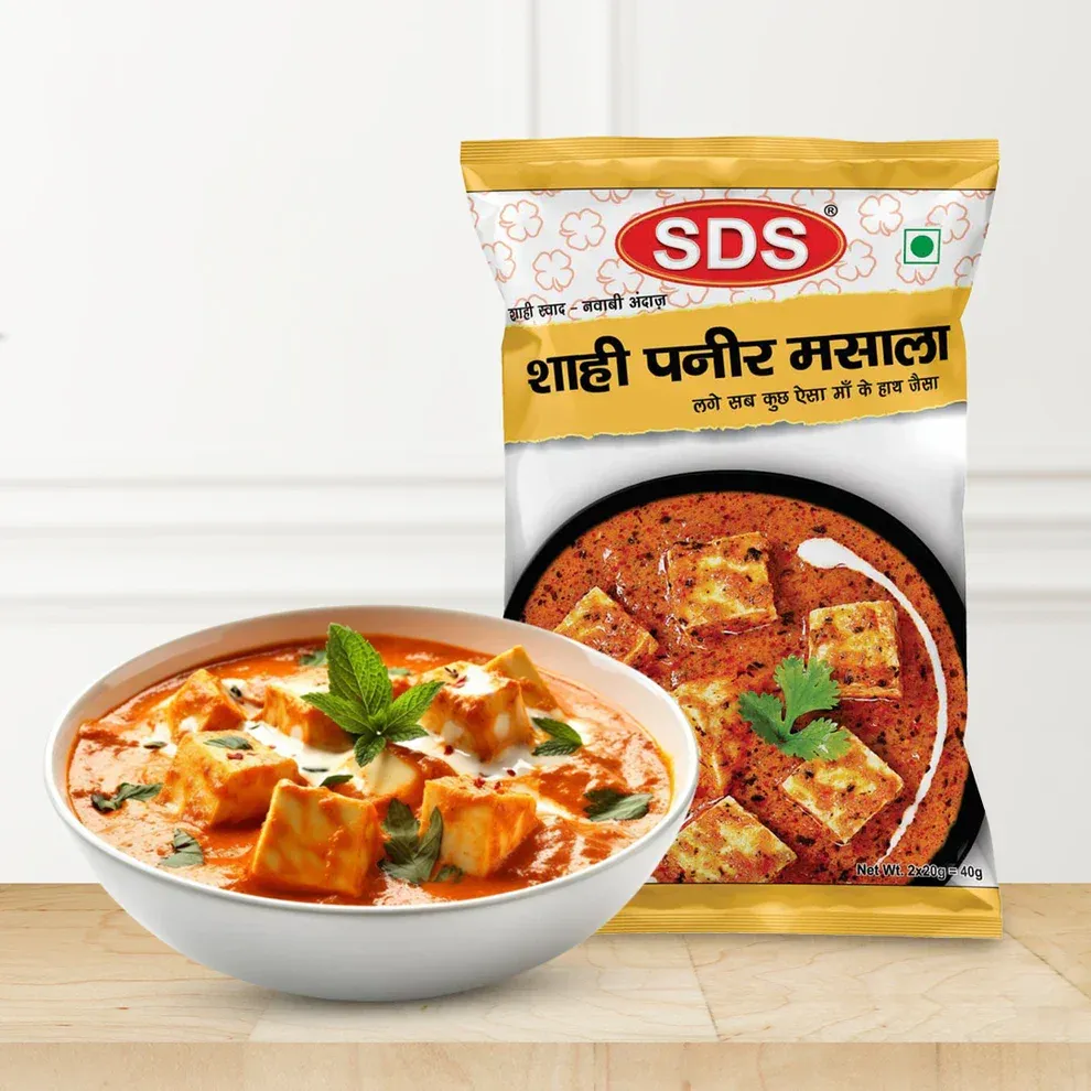 SDS Shahi Paneer Masala 40g + Free SDS Rajma Masala 35g – Combo Pack image 9