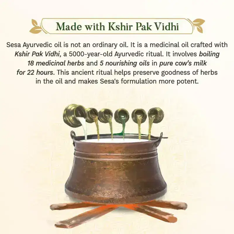 SESA, Ayurvedic Hair Oil With Bhringraj, 200ml image 7