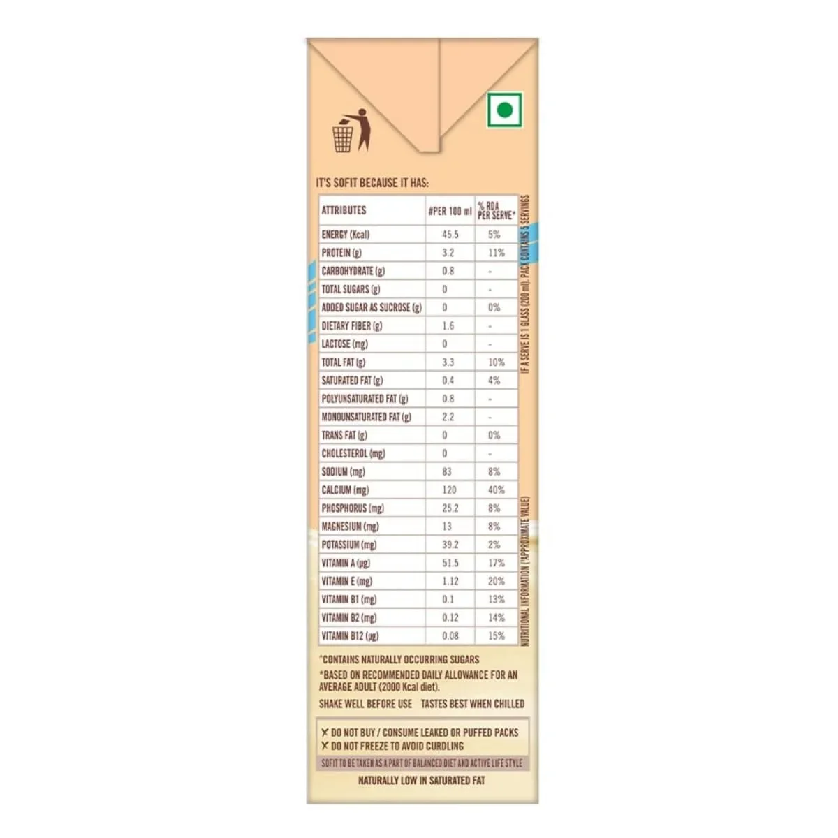 Sofit Unsweetened Almond Drink 1L – Vegan, Lactose-Free & Protein-Rich Plant Milk image 4