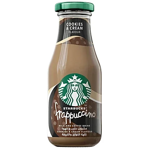 Starbucks Frappuccino – Cookies & Cream Flavour Ready-to-Drink Coffee Beverage • Decadent 250 ml