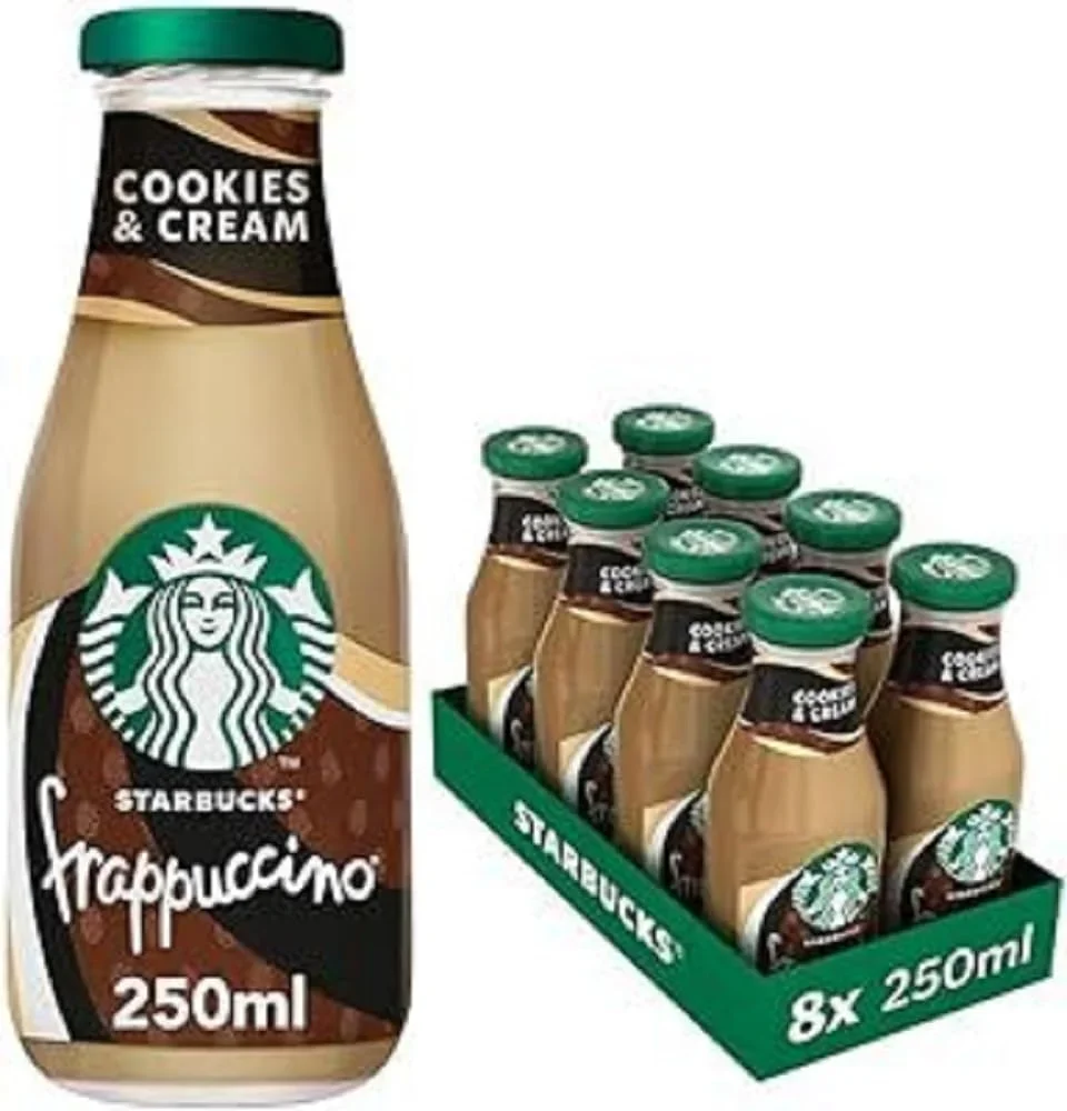 Starbucks Frappuccino – Cookies & Cream Flavour Ready-to-Drink Coffee Beverage • Decadent 250 ml image 4