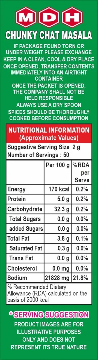 MDH-Chunky Chat Masala-100gm image 4