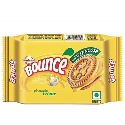 Sunfeast Bounce Biscuits - Pineapple Zing, 56 g