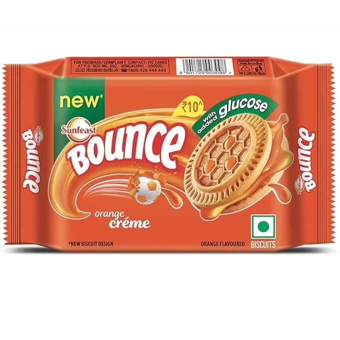 Sunfeast Bounce Cream Tangy Orange, 56g