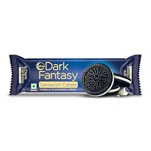 Sunfeast Dark Fantasy Vanilla Creme Pack, Dark Crunch with Smooth Creme