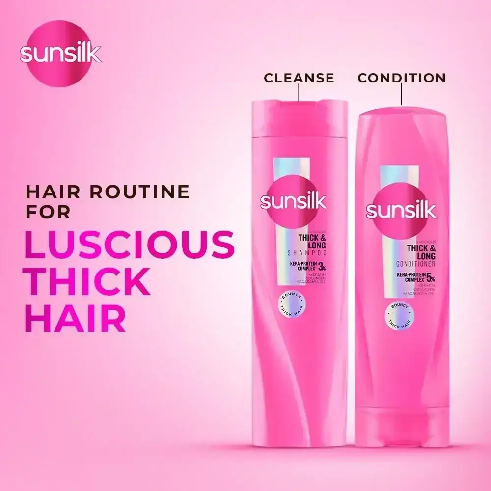 Sunsilk, Luscious Thick & Long Shampoo, 180 ml image 4