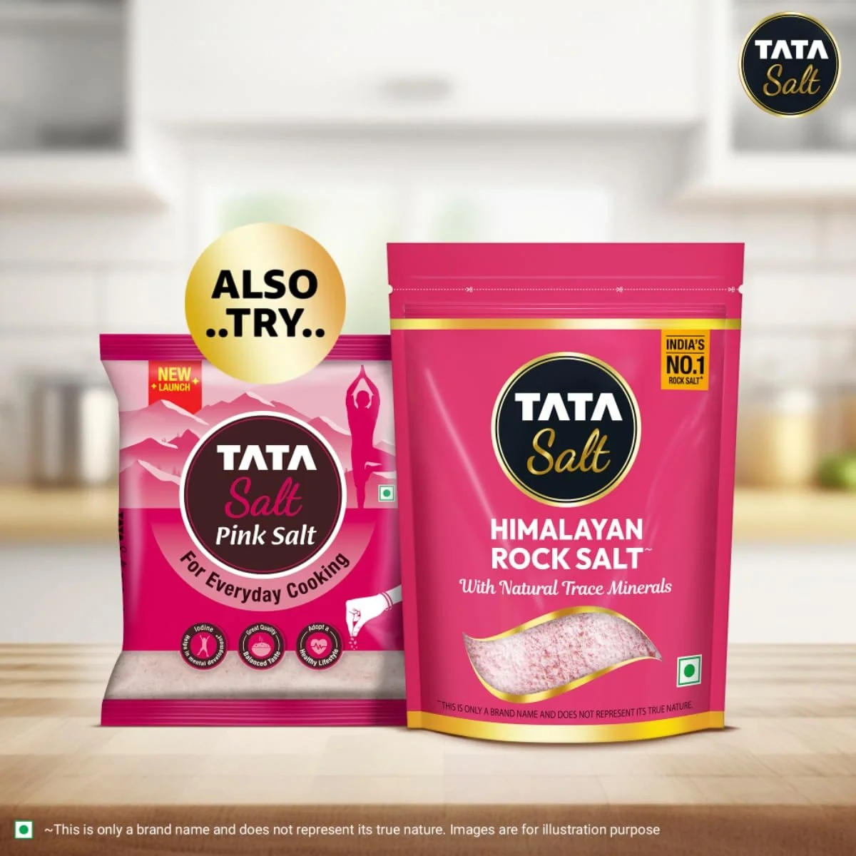  Tata Himalayan Rock Pink Salt, 1kg Pouch, Premium Sendha Namak, With Natural Trace Minerals, Low Sodium, Crystal Salt image 5