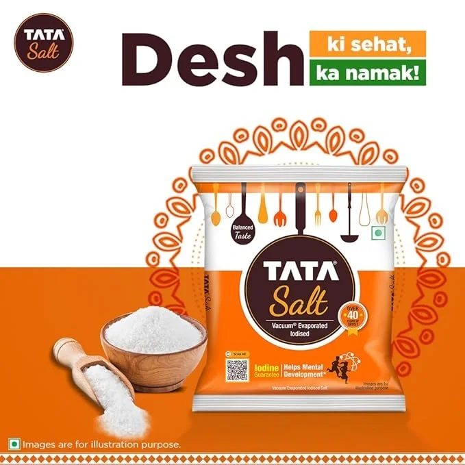  Tata Salt 1 Kg, Free Flowing and Iodised Namak, Vacuum Evaporated, Salt in Fresh image 2